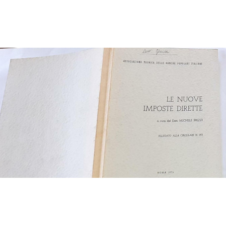 Le nuove imposte dirette