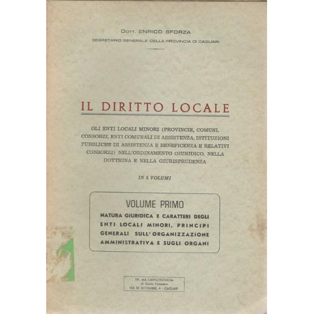 IL DIRITTO LOCALE - 5 volumi
