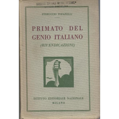 PRIMATO DEL GENIO ITALIANO (rivendicazioni)