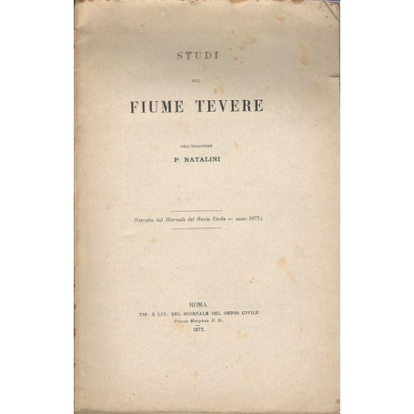 STUDI SUL FIUME TEVERE