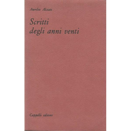 SCRITTI DEGLI ANNI VENTI
