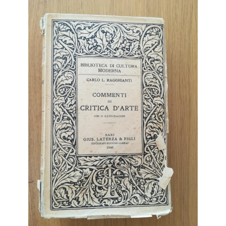 Commenti di critica d'arte