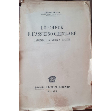 Lo check e l'assegno circolare secondo la nuova legge