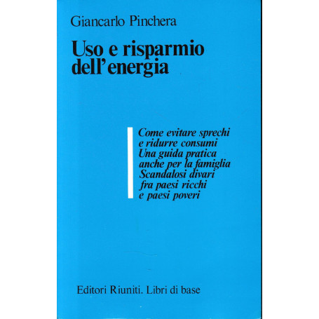 Uso e risparmio dell'energia