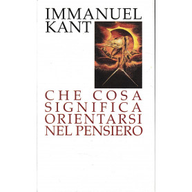 Che cosa significa orientarsi nel pensiero