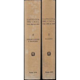 L'attività  del C.N.E.L. dal 1958 al 1978