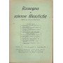 RASSEGNA DI SCIENZE FILOSOFICHE. ANNO III. N. 1