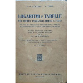Logaritimi e tabelle per chimici
