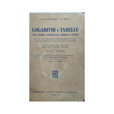 Logaritimi e tabelle per chimici