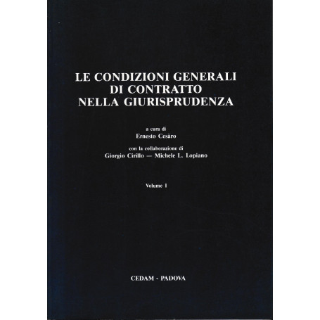 Le condizioni generali di contratto nella giurisprudenza