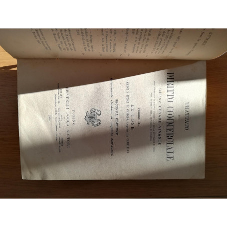 TRATTATO DI DIRITTO COMMERCIALE Vol. III