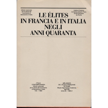Le élites in Francia e in Italia negli anni Quaranta