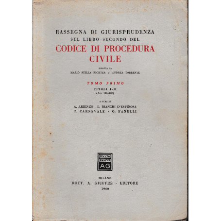 Rassegna di giurisprudenza sul libro secondo del Codice di Procedura Civile