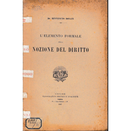 L'elemento formale della nozione del diritto