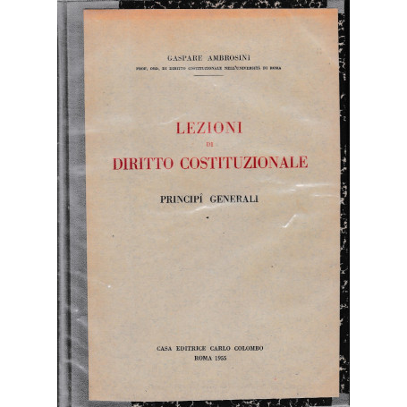 Lezioni di diritto costituzionale