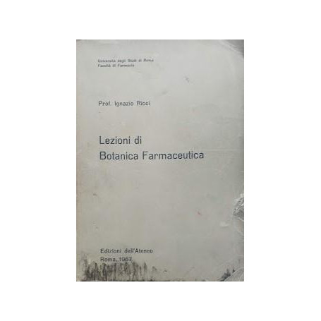 Lezioni di Botanica Farmaceutica