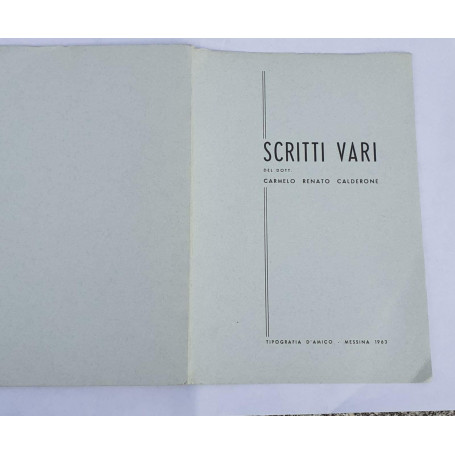 Scritti Vari