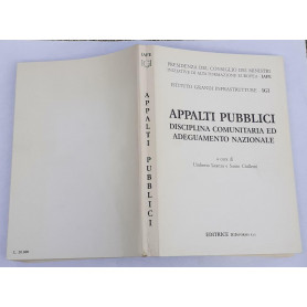Appalti pubblici disciplina comunitaria ed adeguamento nazionale