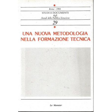 Una nuova metodologia nella formazione tecnica