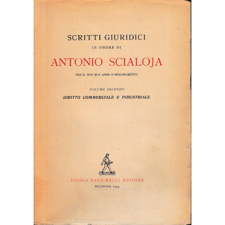 Scritti giuridici in onore di Antonio Scialoja