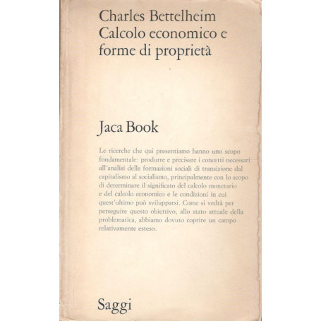 Calcolo economico e forme di proprietà