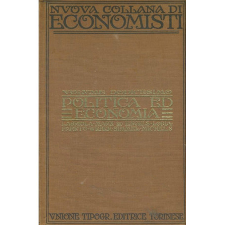 Politica ed economia. Volume XII