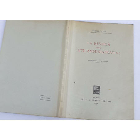 La revoca degli atti amministrativi