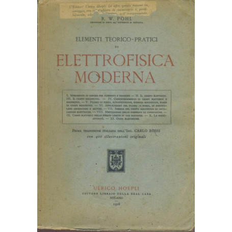 Elementi teorico pratici di elettrofisica moderna