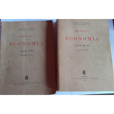 Principi di economia. Volume I II