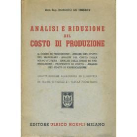 Analisi e riduzioni del costo di produzione