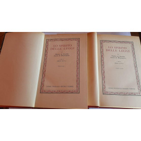 Lo spirito delle leggi. Volume I II