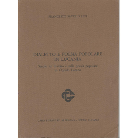 Dialetto e poesia popolare in Lucania