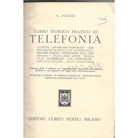 Corso teorico pratico di telefonia