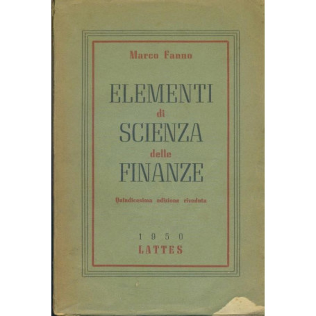 Elementi di scienza delle finanze