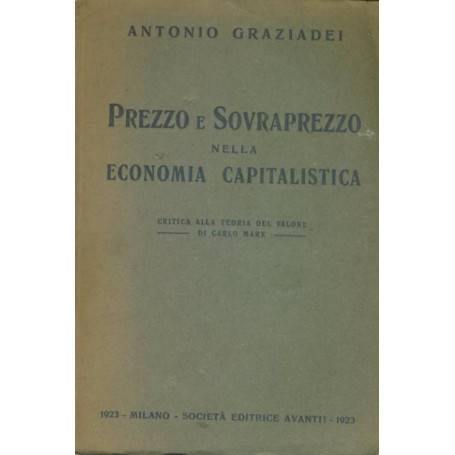 Prezzo e sovraprezzo nella economia capitalistica