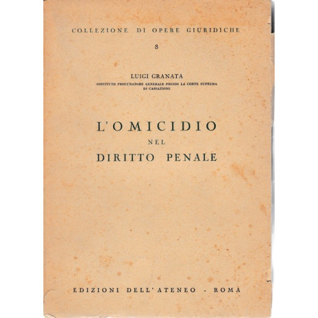 L'omicidio nel diritto penale