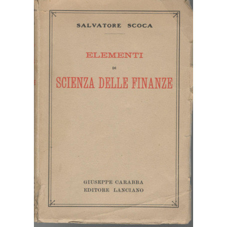 Elementi di scienza delle finanze