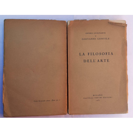 La filosofia dell'arte