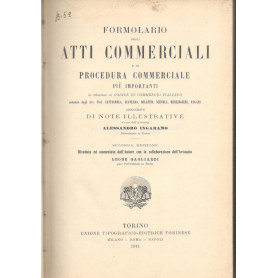 Formolario degli atti commerciali e di procedura commerciale