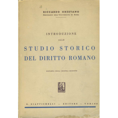 Introduzione allo studio storico del diritto romano
