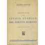 Introduzione allo studio storico del diritto romano