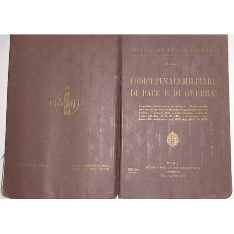 Codici penali militari di pace e di guerra