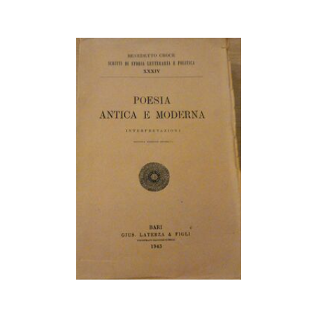 POESIA ANTICA E MODERNA