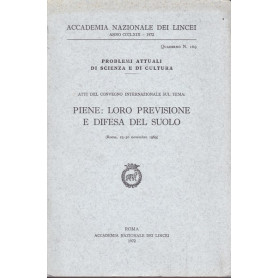 Piene: loro previsione e difesa del suolo