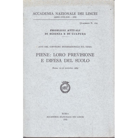 Piene: loro previsione e difesa del suolo