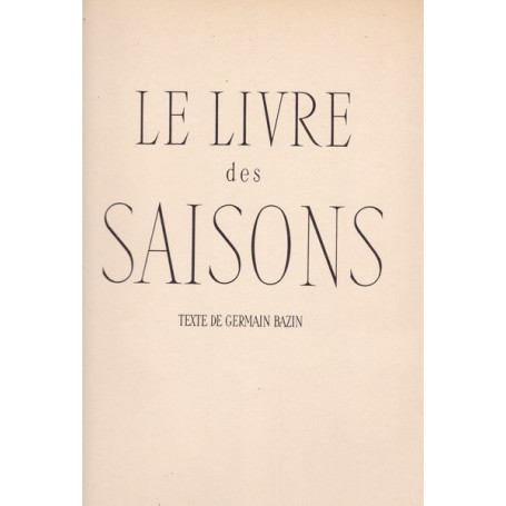 Le Livre des Saisons