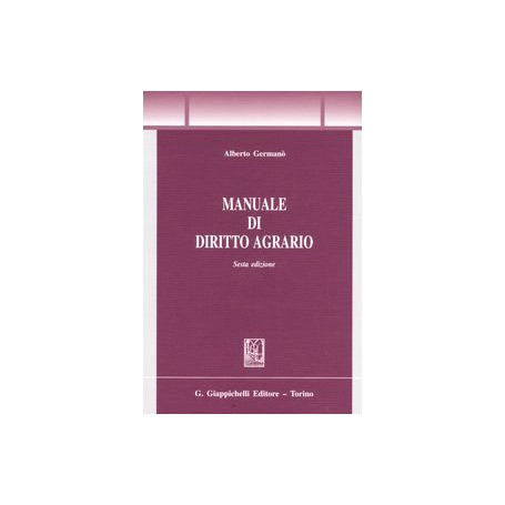 Manuale di diritto agrario