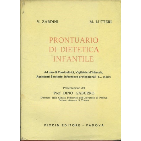 Prontuario di dietetica infantile