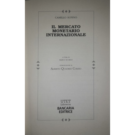 Il mercato monetario internazionale