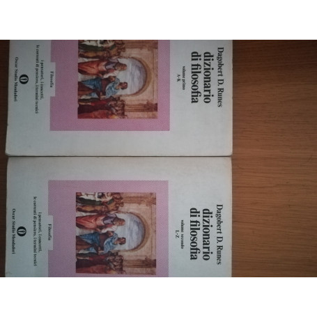 Dizionario di filosofia vol. I dalla A alla K vol. II  dalla L alla Z